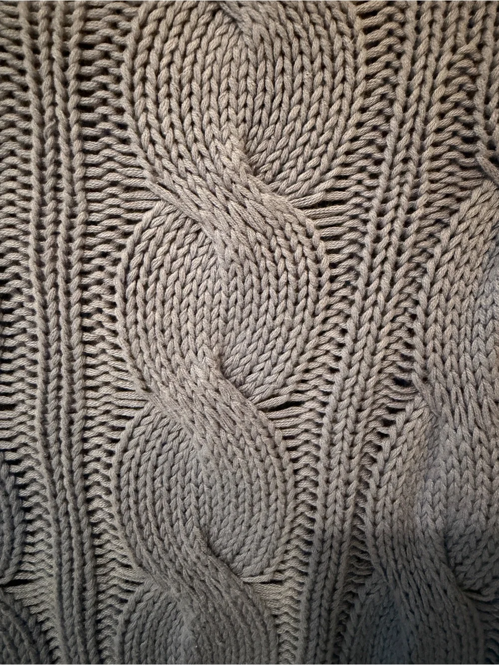 J. Crew Women's Pale Blue Cable-Knit Crewneck Sweater